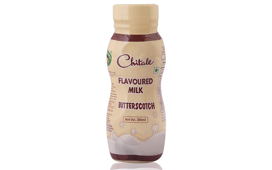 Chitale Dairy Flavoured Milk Butterscotch   Plastic Bottle  200 millilitre